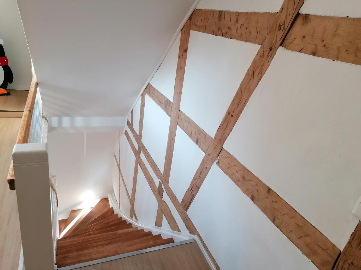 Fewo Im Lehm-Fachwerkhaus Erfurt Mit 3 Einzelnen Schlafzimmern Je Mit Tv Exterior foto